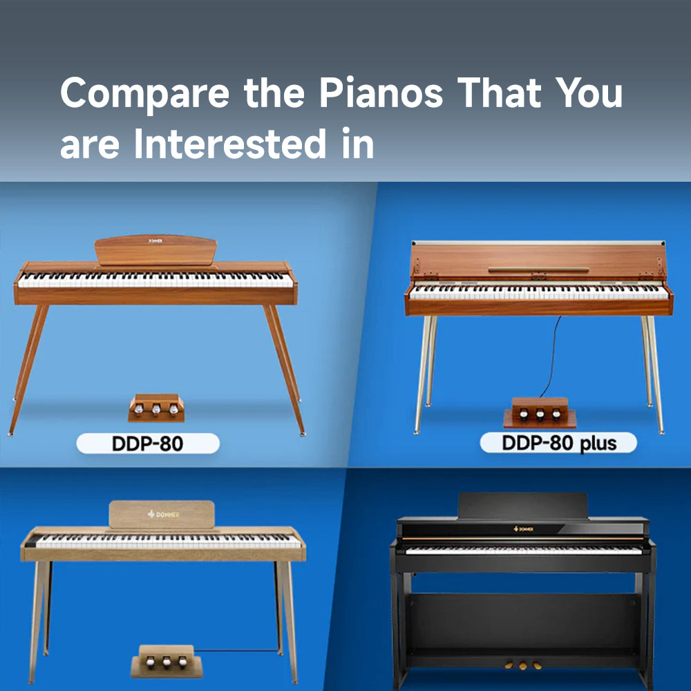 Parameter Comparison for Donner Digital Piano Now Online
