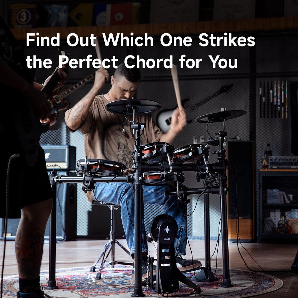 Battle of the Beats: DED-200 MAX vs. DED-500 Electronic Drum Sets