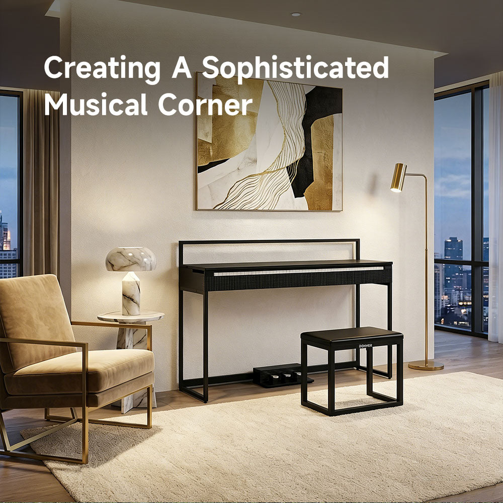A Minimalist's Piano Room: How to Elevate the Sophistication of Your Living Room with a Digital Piano