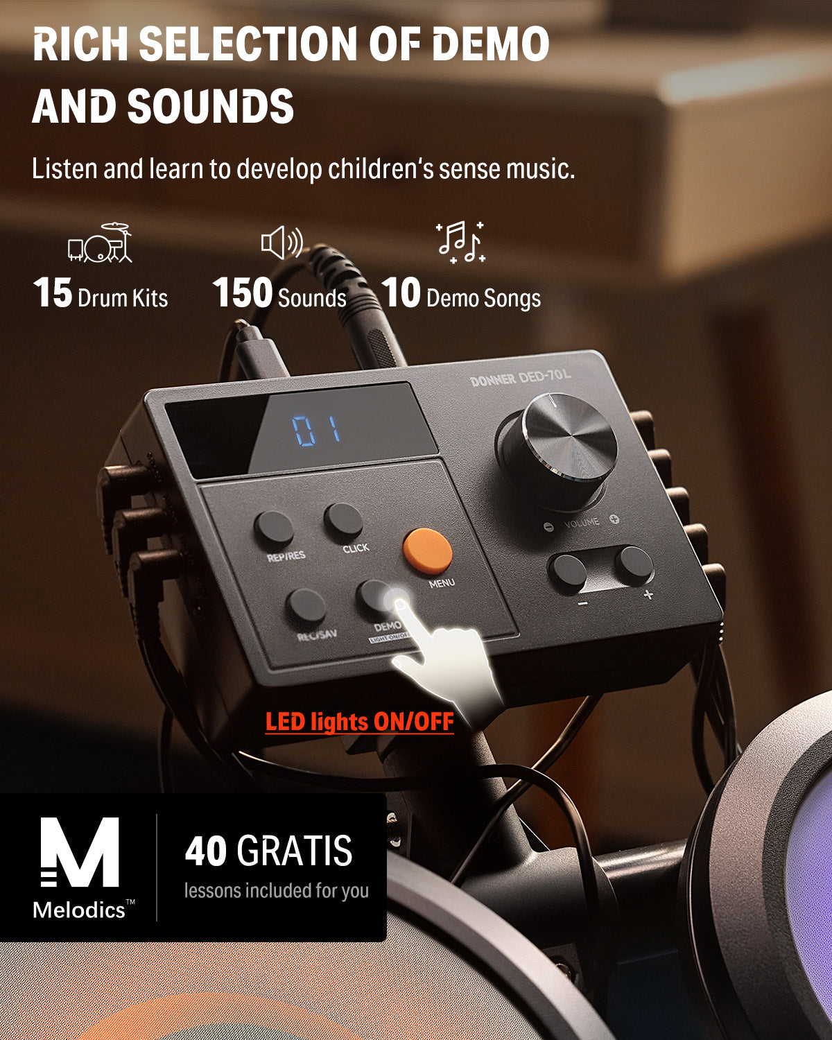 Donner DED-70L Electronic Drum Set