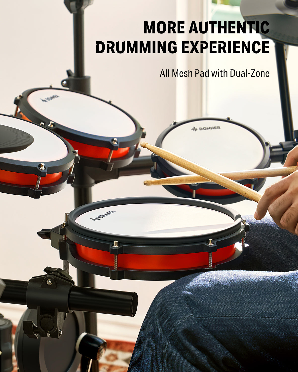Donner DED-200X Electronic Kit-DED 200X Update##-DED 200X Update +Music Stand##