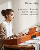 Donner DEP-1S 88 Key Velocity-Sensitive DIgital Piano With Stand Wooden Style Piano