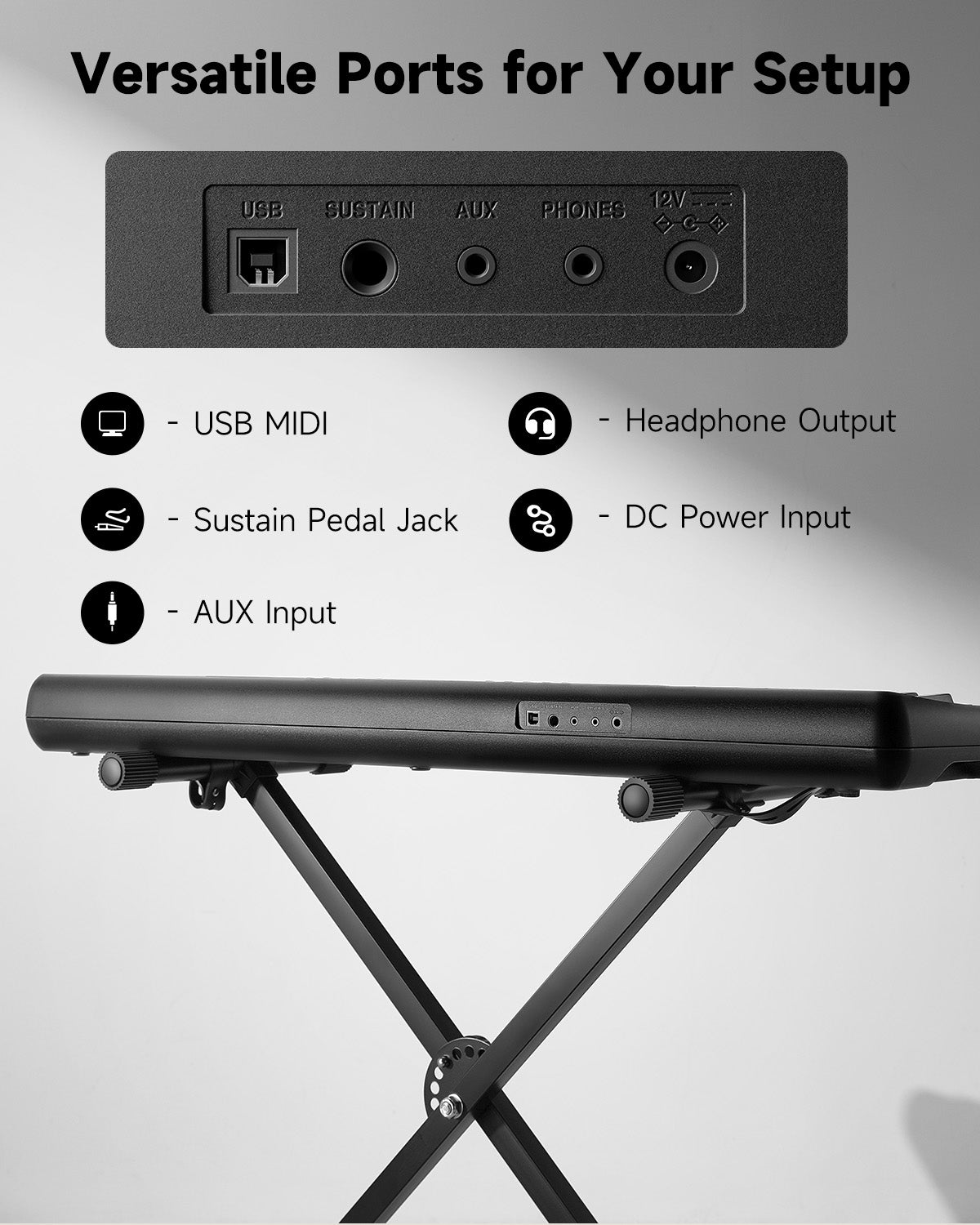Donner DEK-60 61-Key Electronic Keyboard
