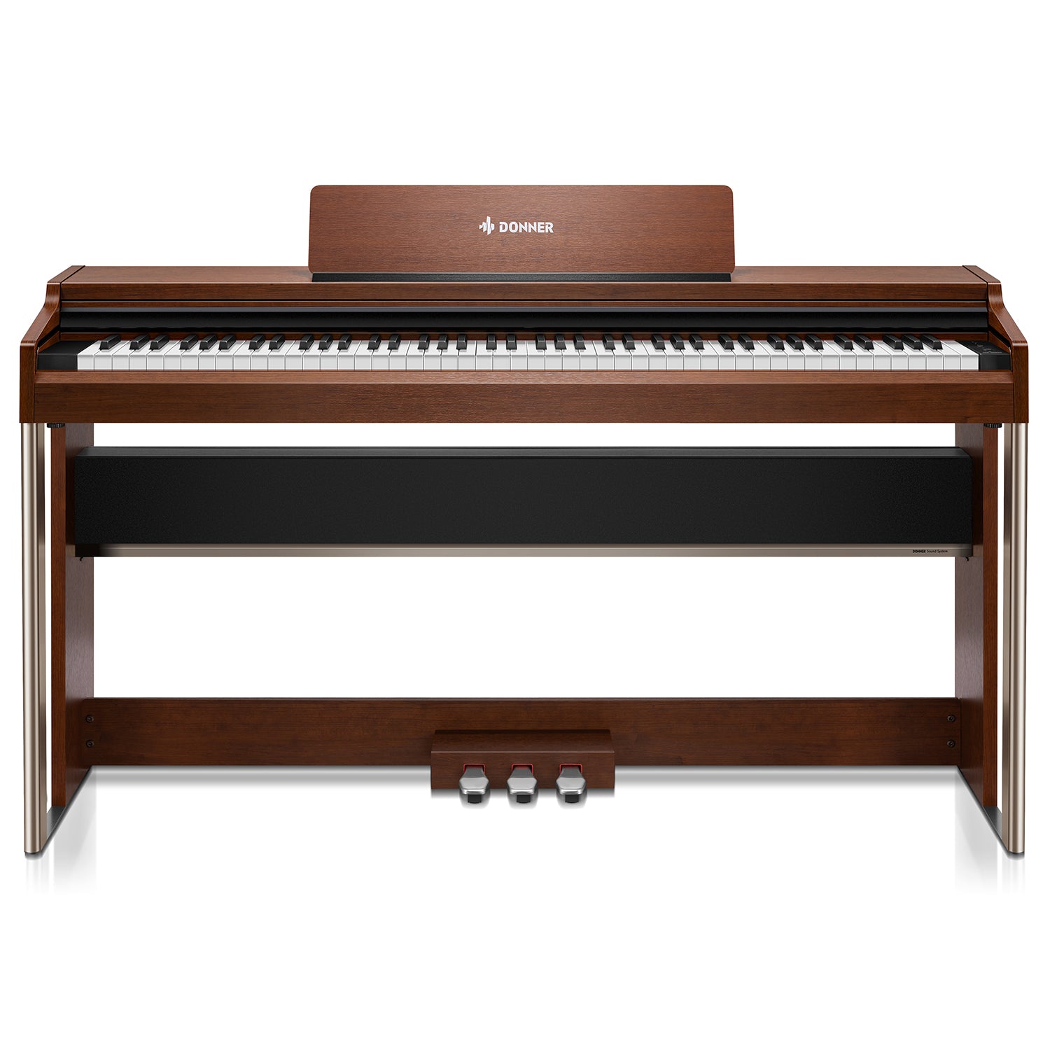 Donner DDP-200 PRO 88 Key Progressive Graded Hammer-Action Weighted Upright Digital Piano-Wood##