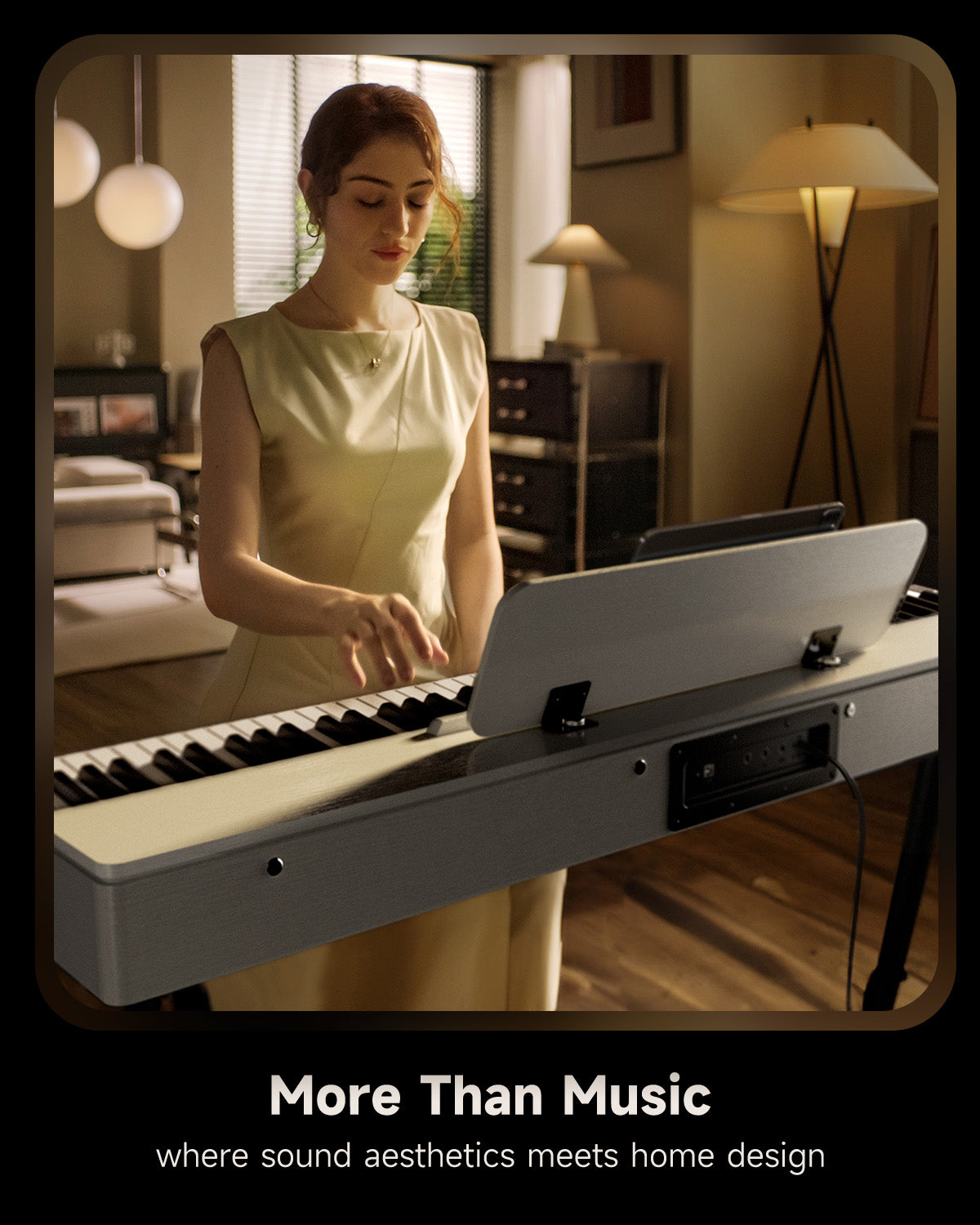 Donner OURA™ S100 88-Key Graded Hammer Action Weighted Digital Piano-White##