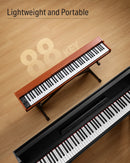 Donner DEP-1S 88 Key Velocity-Sensitive DIgital Piano With Stand Wooden Style Piano