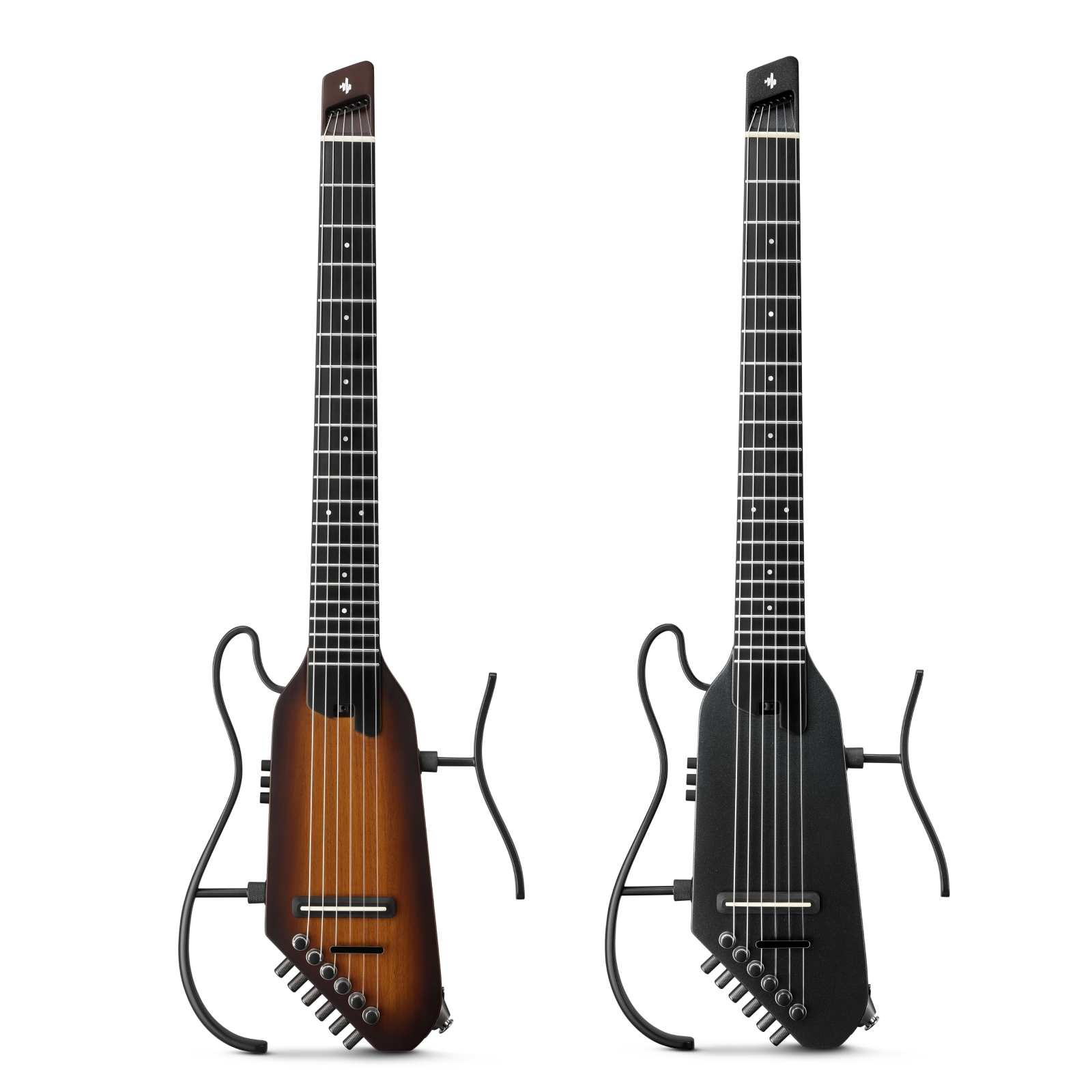 Donner Hush C Guitar ブラック 6弦 HUSH-C Nylon String Acoustic-Electric Headless Travel Guitar