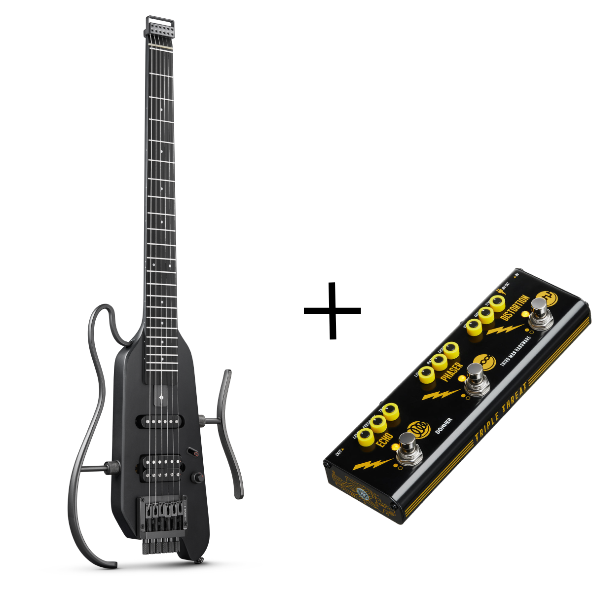 【OPEN BOX】Donner HUSH X Electric Travel Guitar