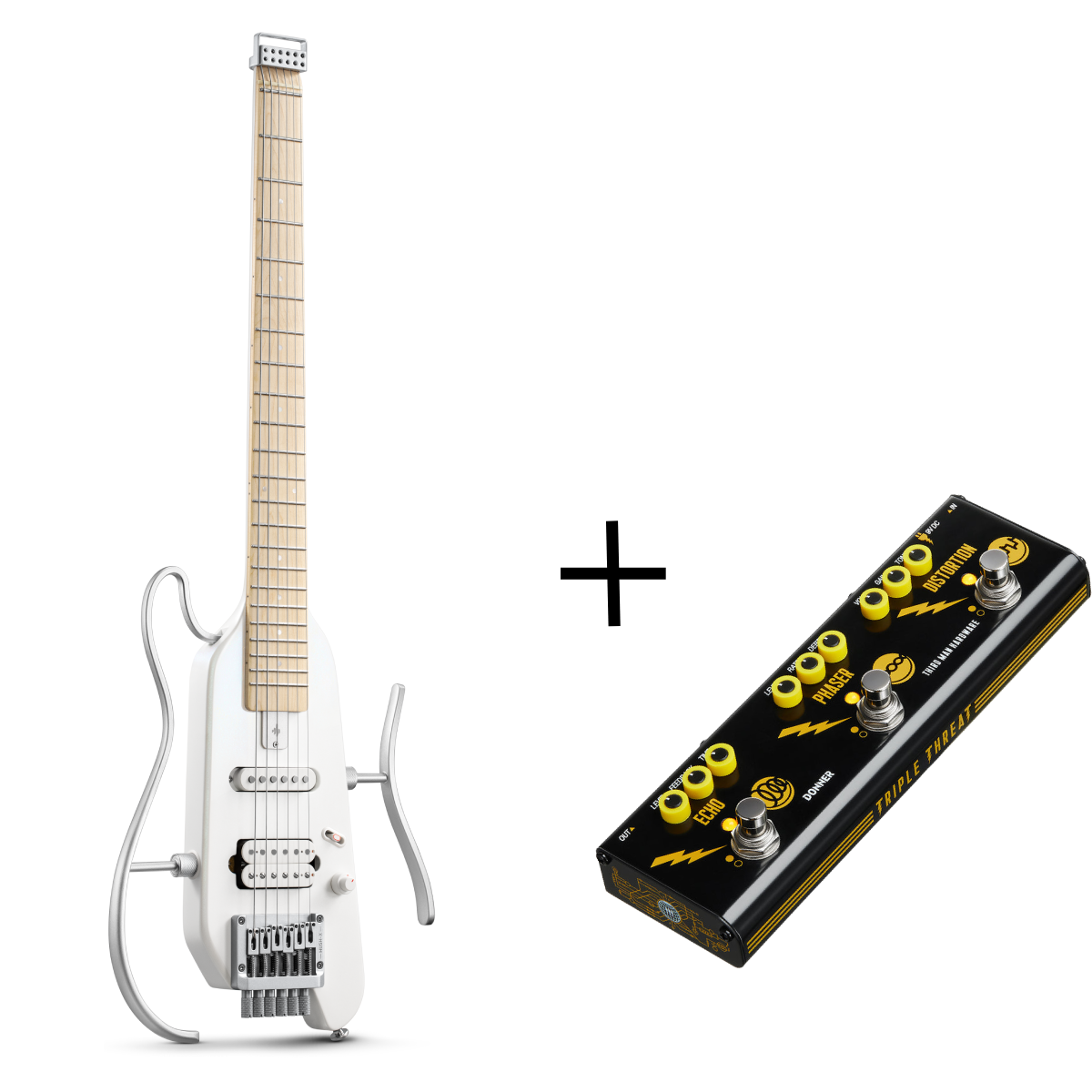 【OPEN BOX】Donner HUSH X Electric Travel Guitar