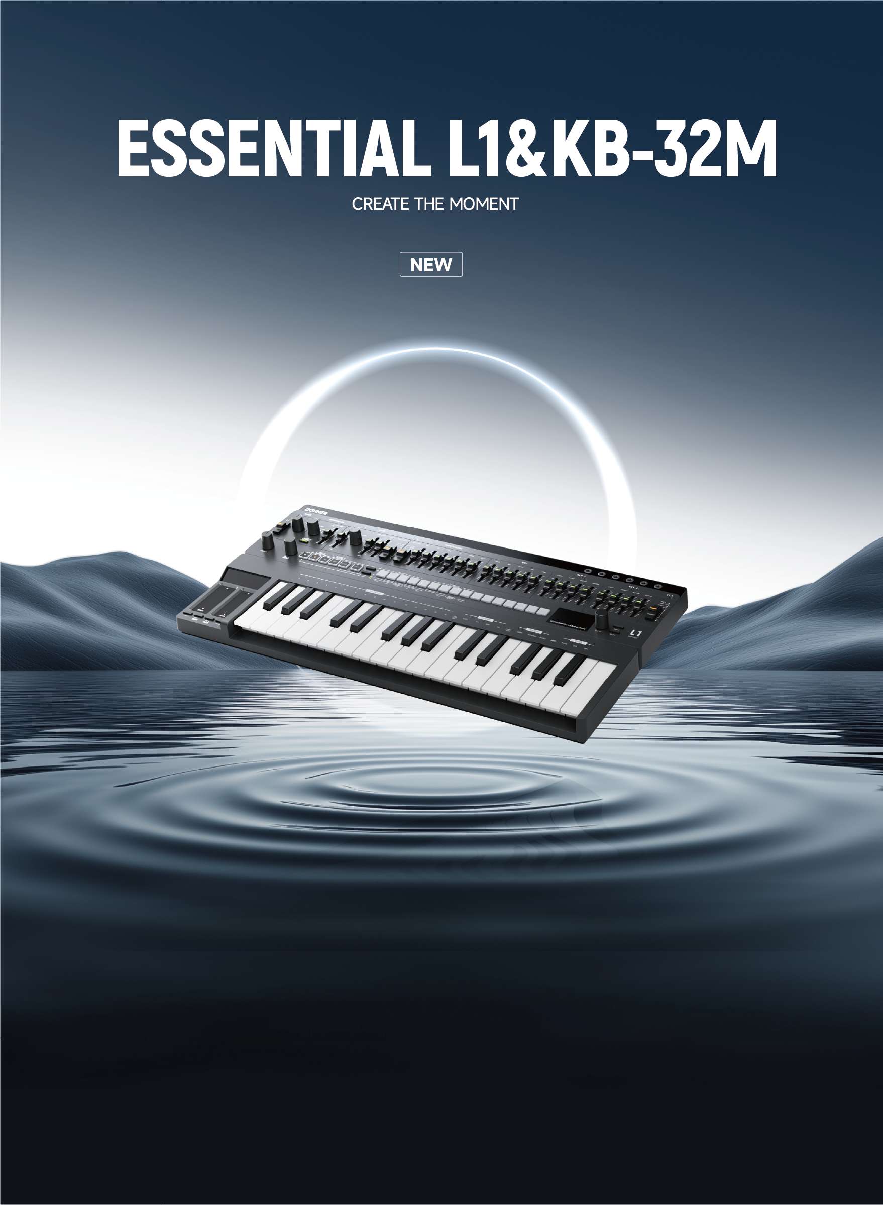 Donner Essential L1 Synthesizer + KB-32M Keyboard