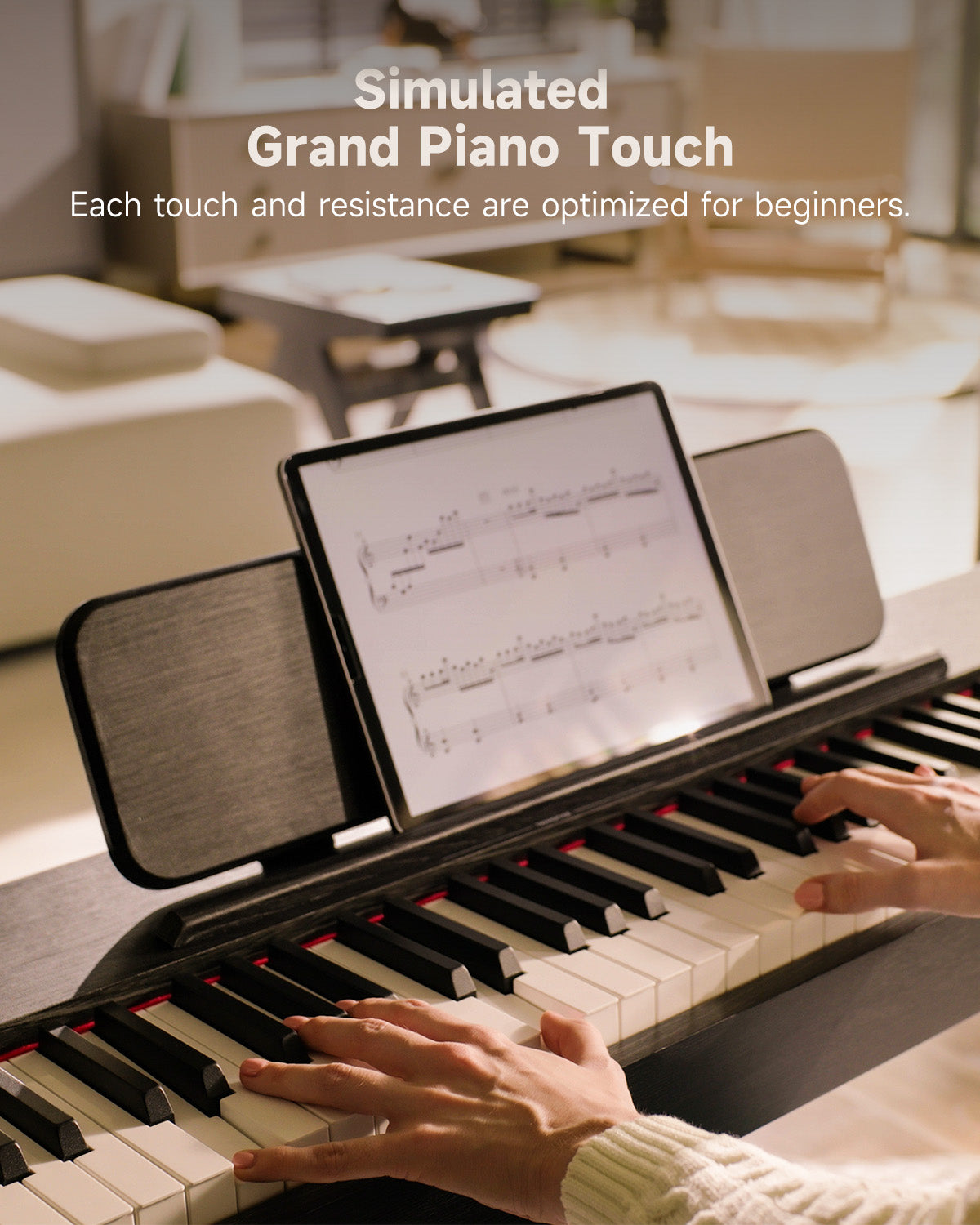 Donner OURA™ S100 88-Key Graded Hammer Action Weighted Digital Piano-Black##
