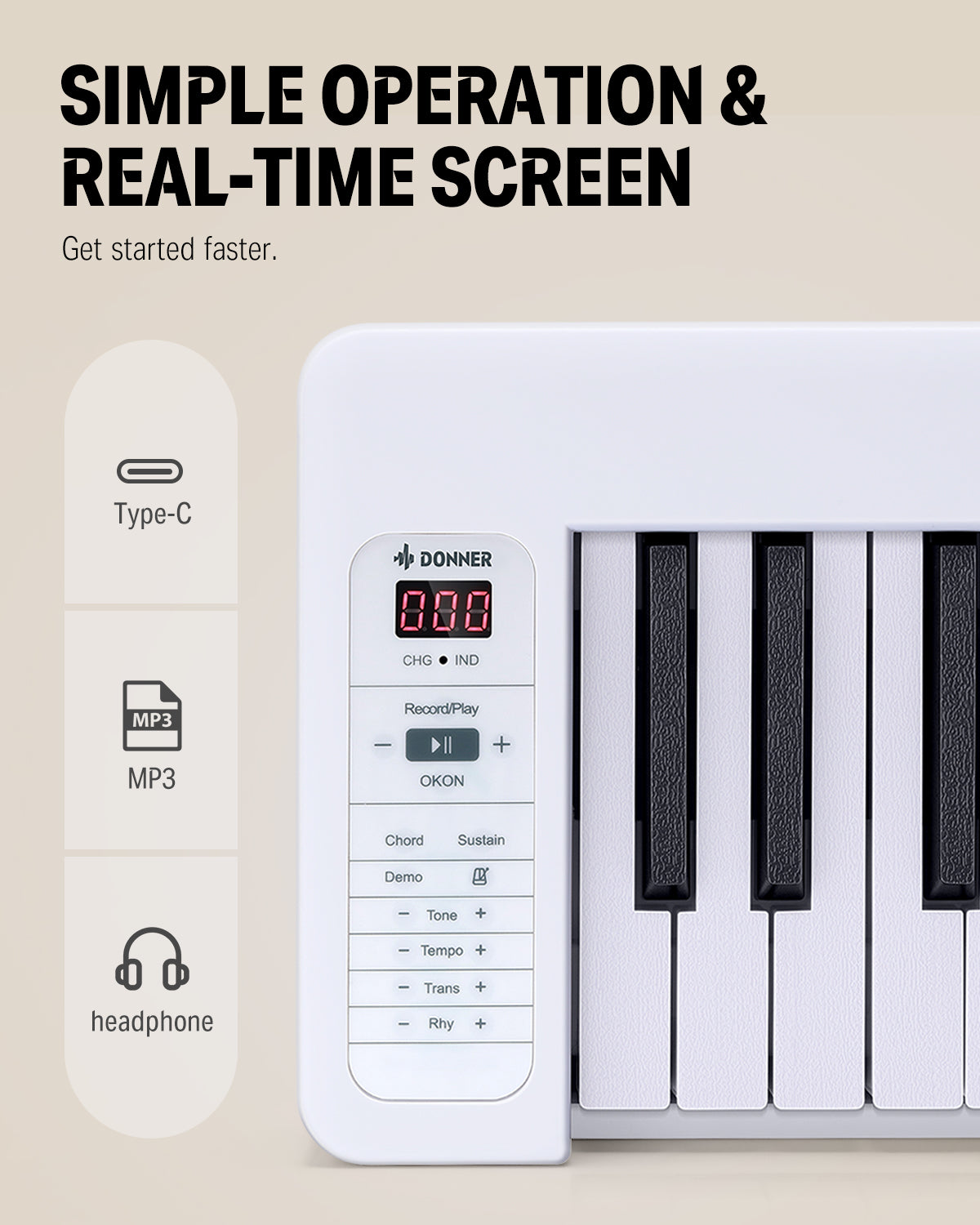 Donner DP-06 61keys Digital Keyboard