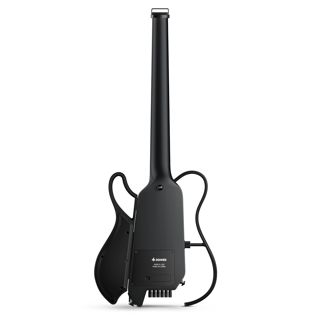 DONNER HUSH™ X Live Guitar-Black##