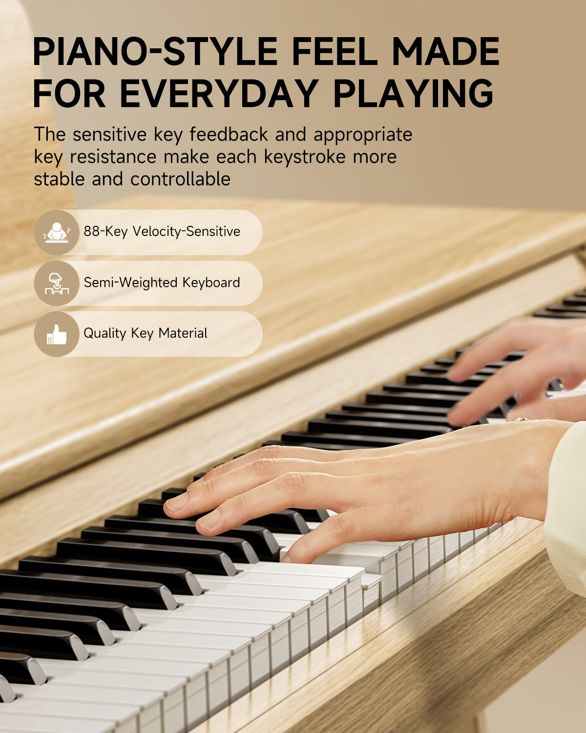 Donner DDP-65 88 Key Semi-weighted Digital Piano