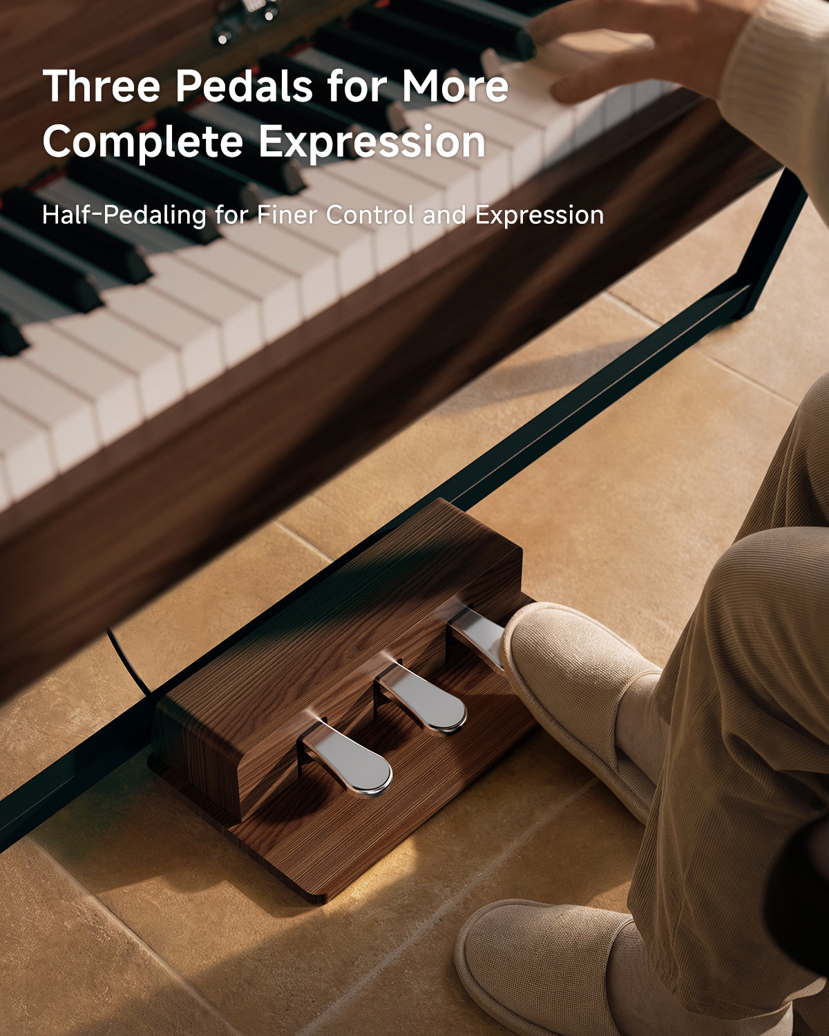 Donner OURA R300 Home Digital Piano-Walnut##