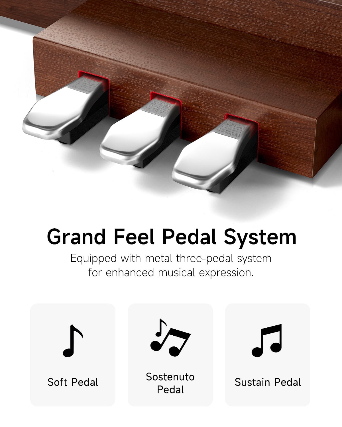 Donner DDP-200 PRO 88 Key Progressive Graded Hammer-Action Weighted Upright Digital Piano-Wood##