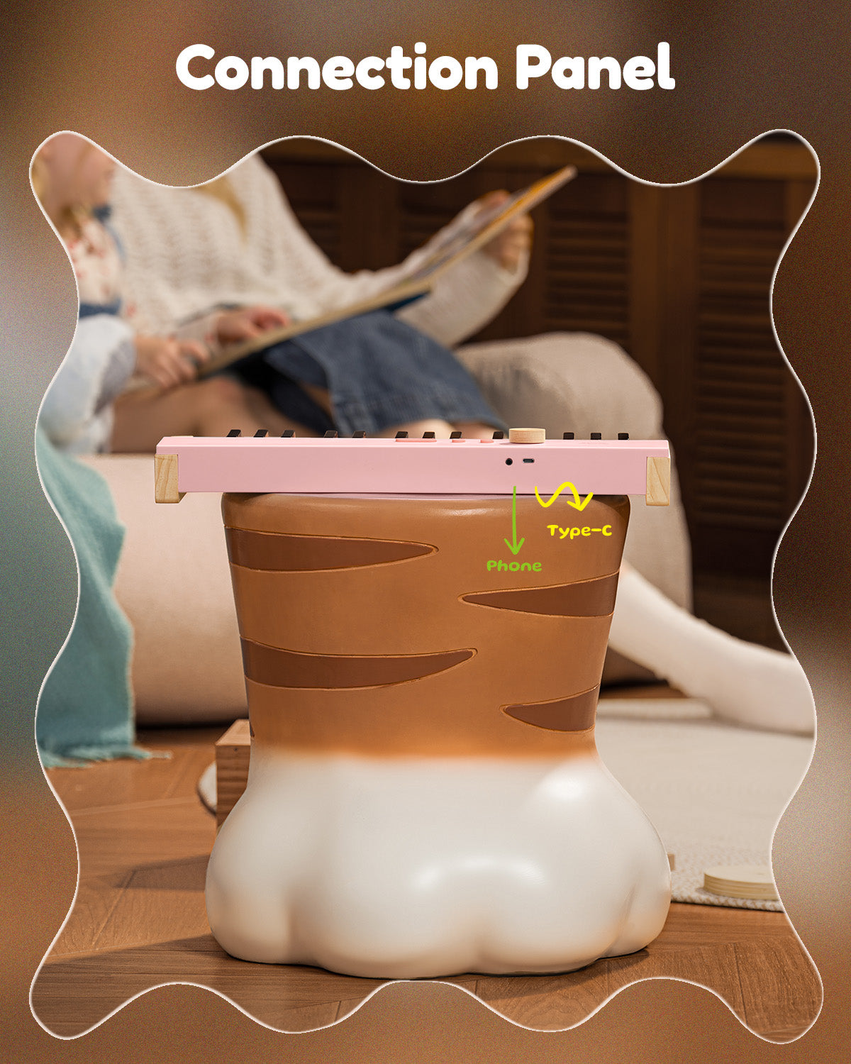 Eastar KIDO V-10 32 Keys Mini Digital Keyboard-Light Pink##