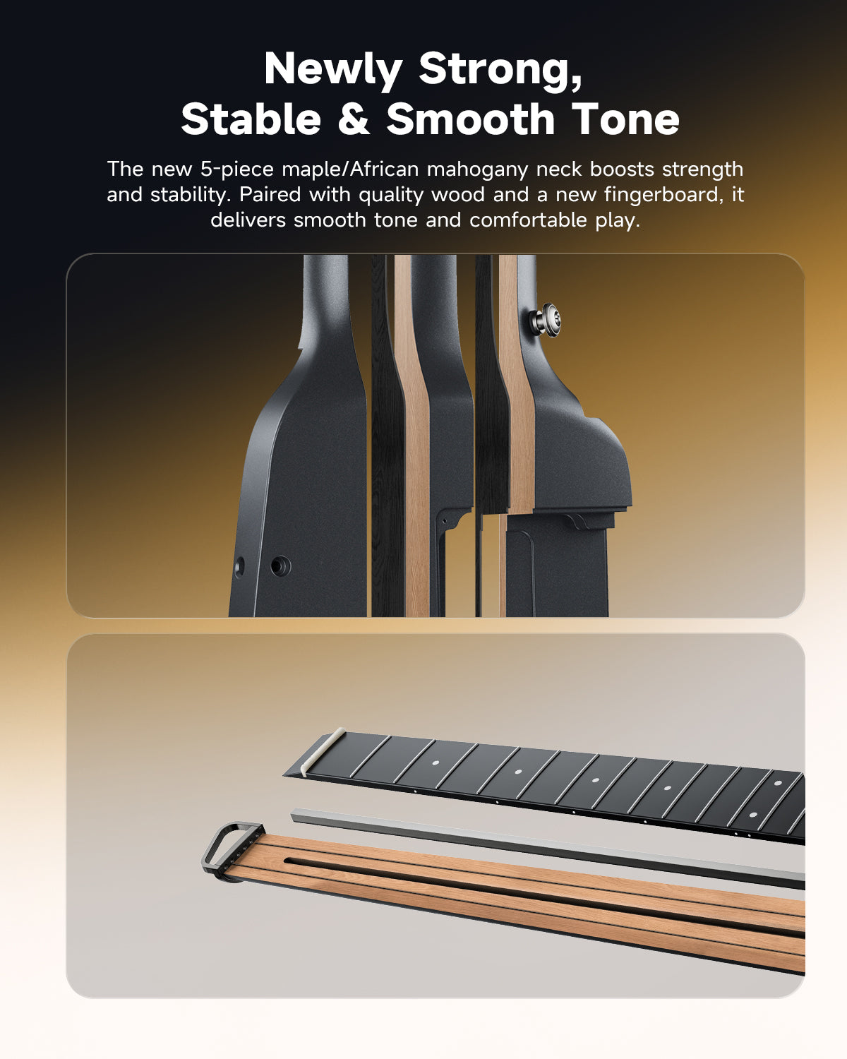 Donner HUSH™ I EVO2 Guitar-Black##