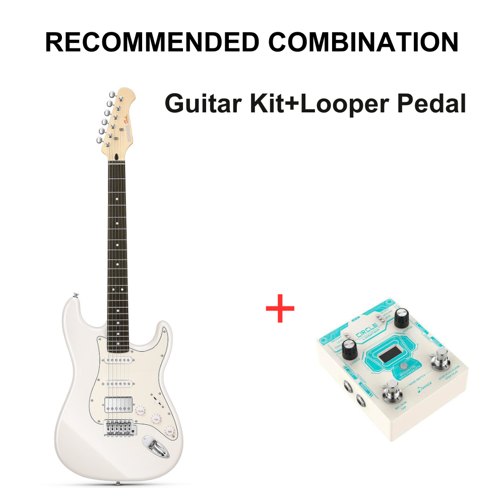Donner DST-152W ST Electric Guitar-White##