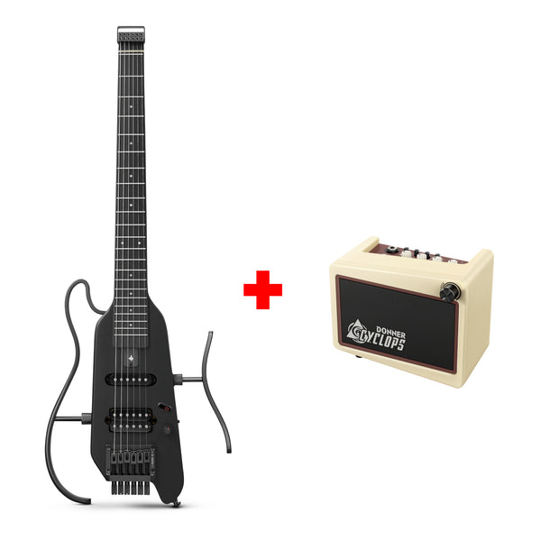 Donner HUSH™ X Electric Guitar-Black##