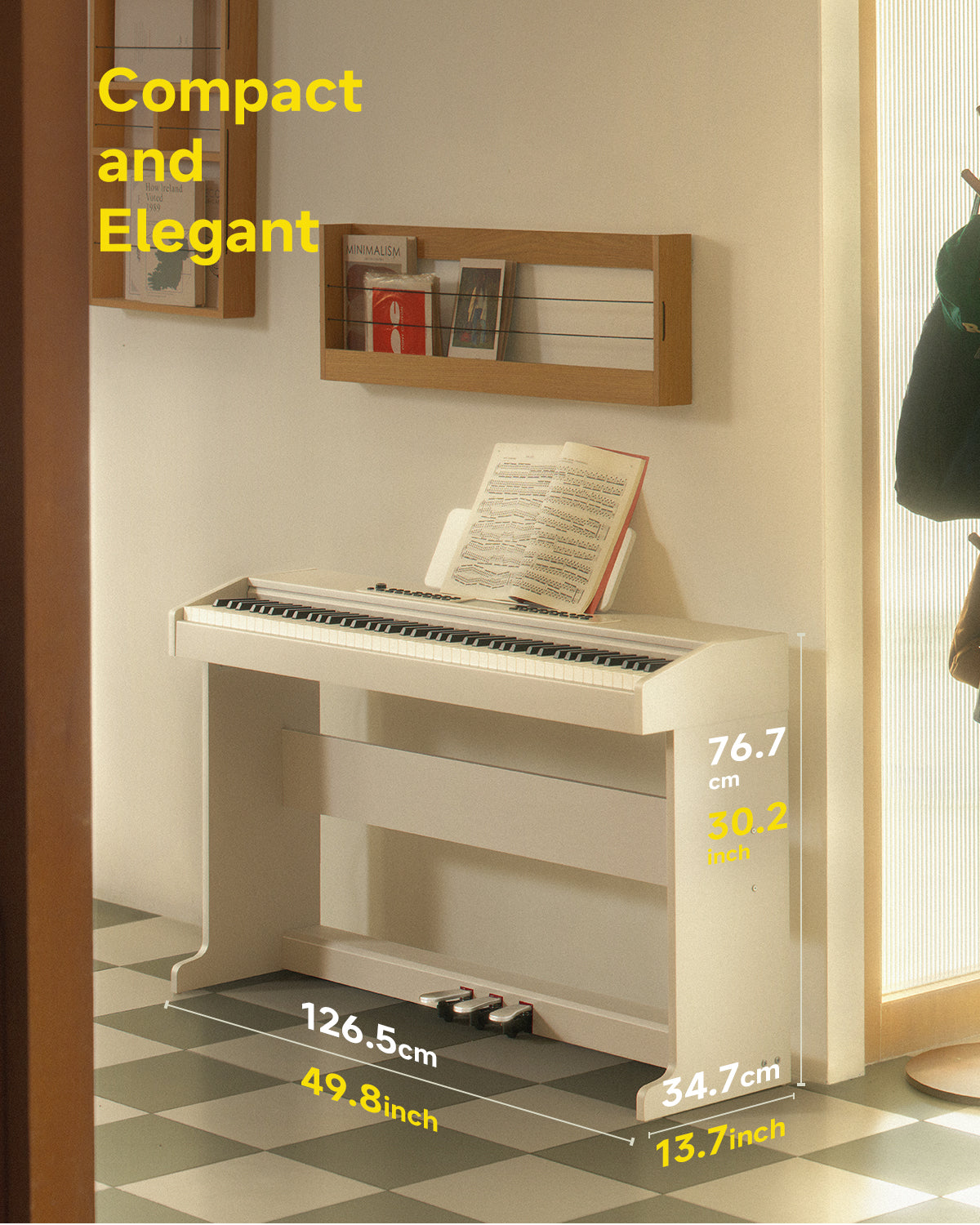 Donner DDP-95 Weighted Digital Piano-White##