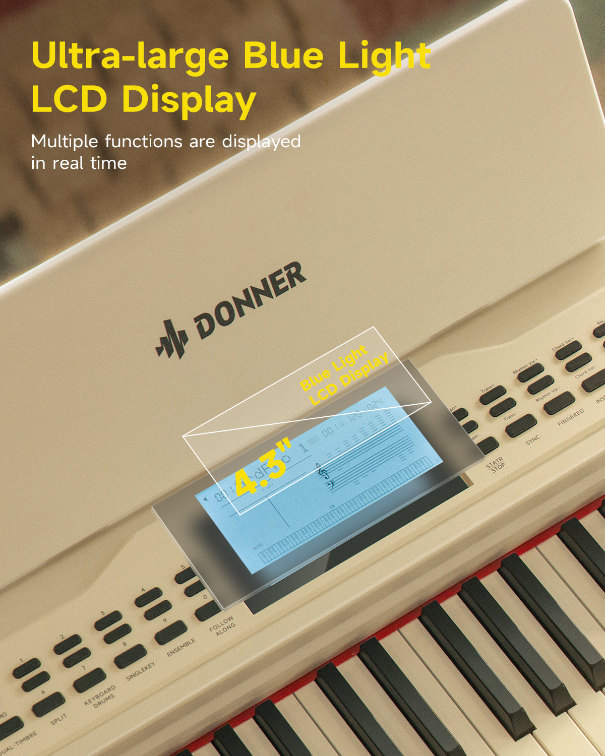 Donner DDP-95 Weighted Digital Piano-White##