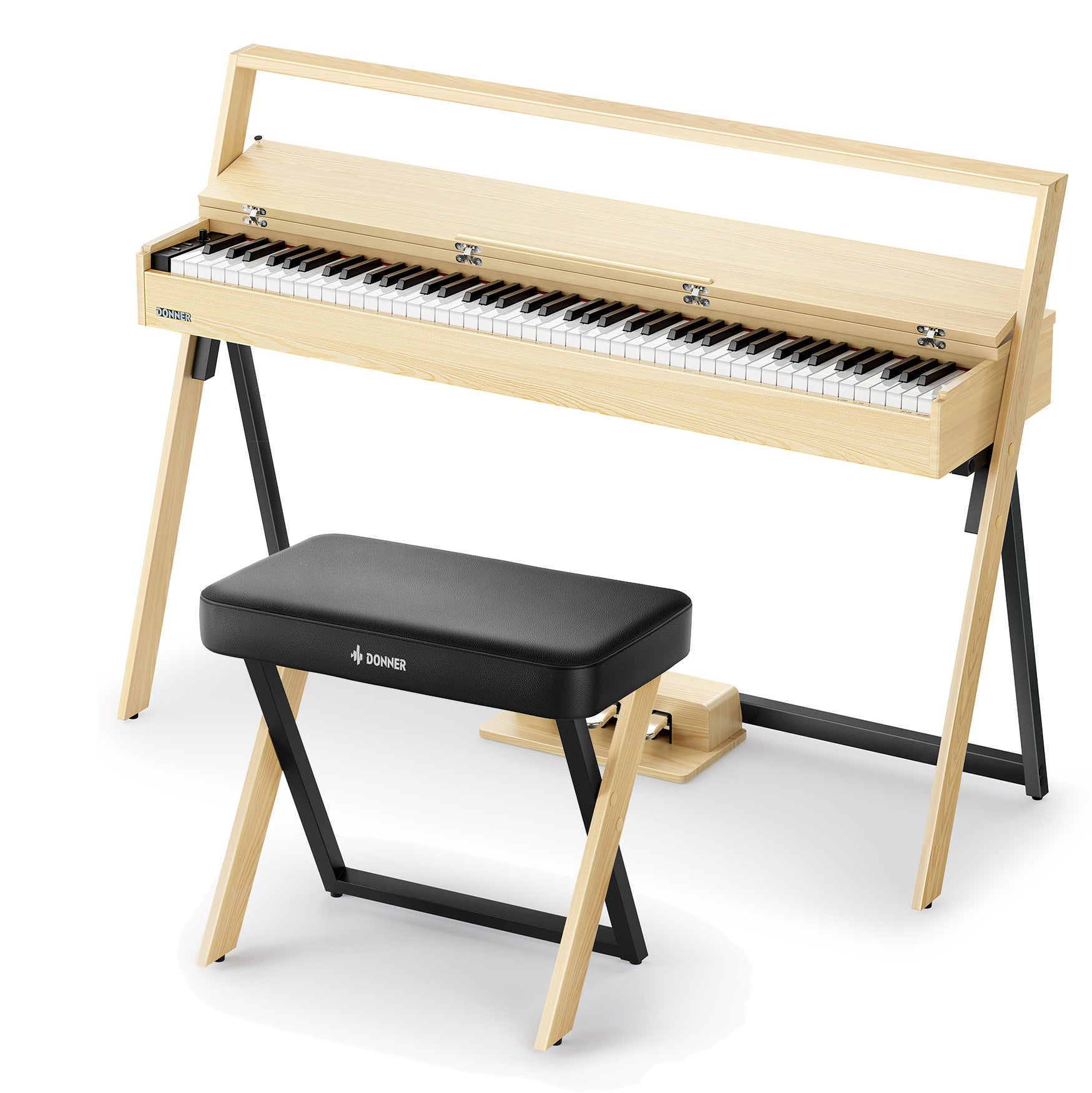 Donner OURA™ R300 Home Digital Piano-Light Wood##