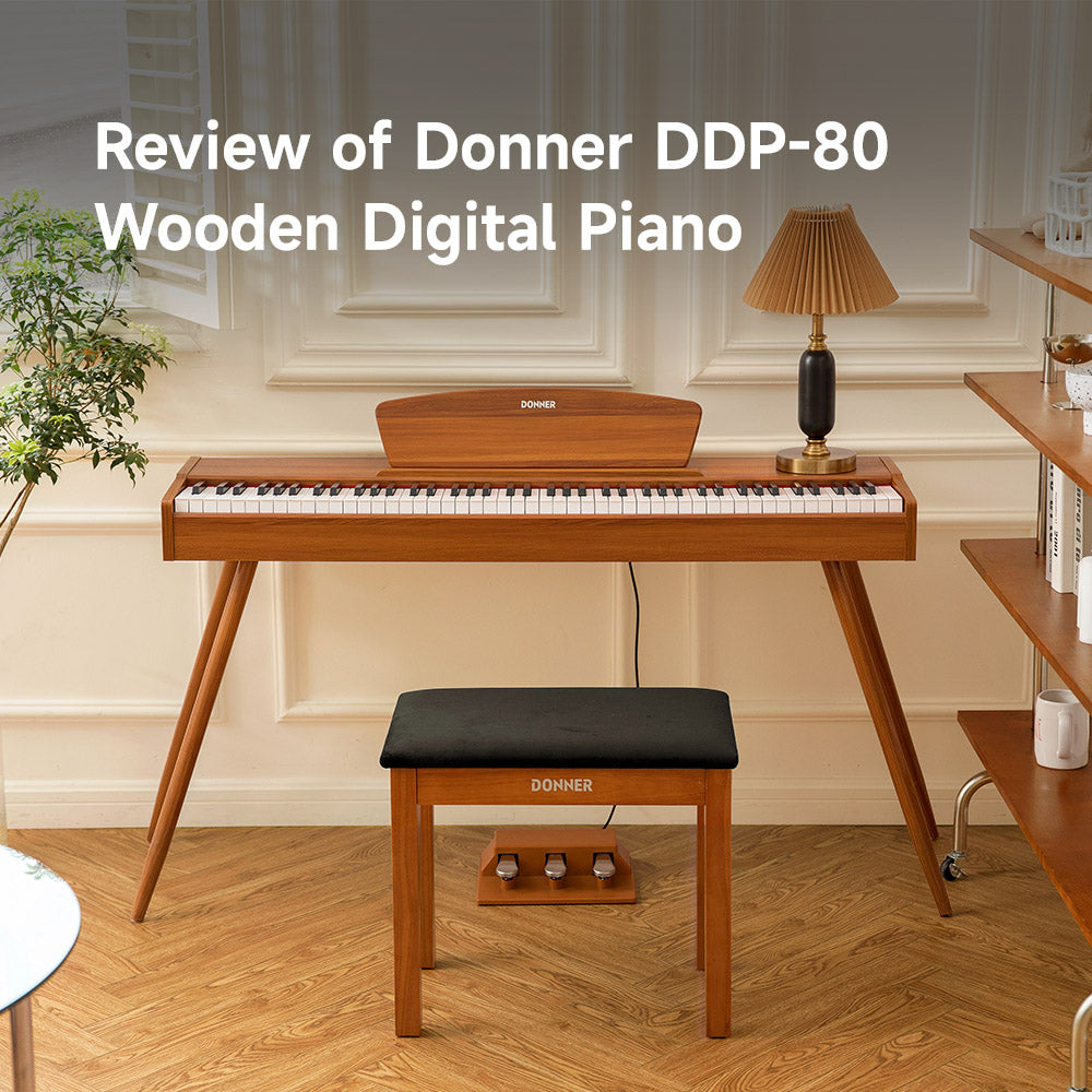 Donner DDP-80: A Vintage-Style Wooden Digital Piano with Expert Sound Technology