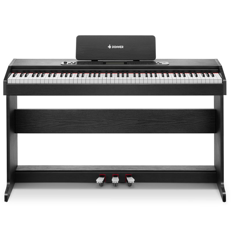 Donner DDP-95 88 Key Full-Weighted Multi-functional Upright Digital Piano with Large Screen for Beginner