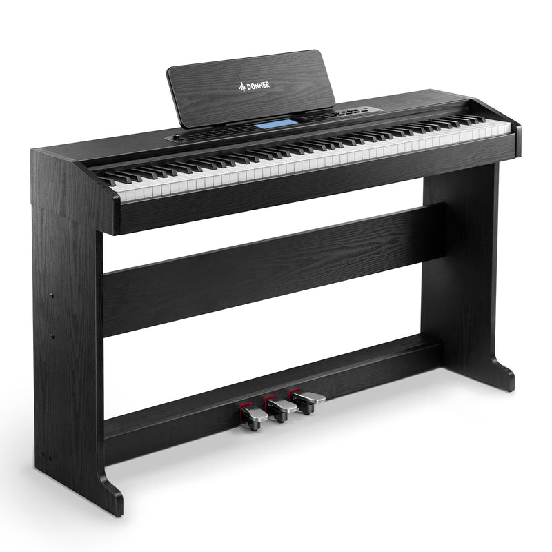 Donner DDP-95 88 Key Full-Weighted Multi-functional Upright Digital Piano with Large Screen for Beginner