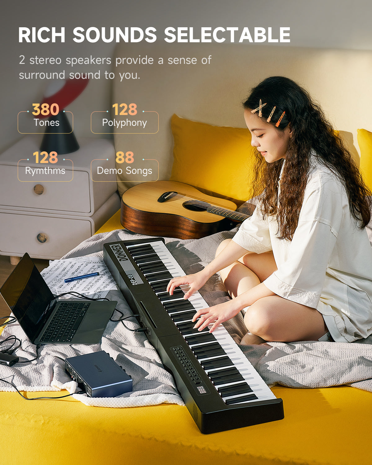 Donner DEP-08 Velocity-Sensitive Digital Piano