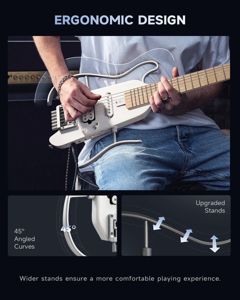 Donner HUSH-X Headless Electric Guitar Kit for Travel