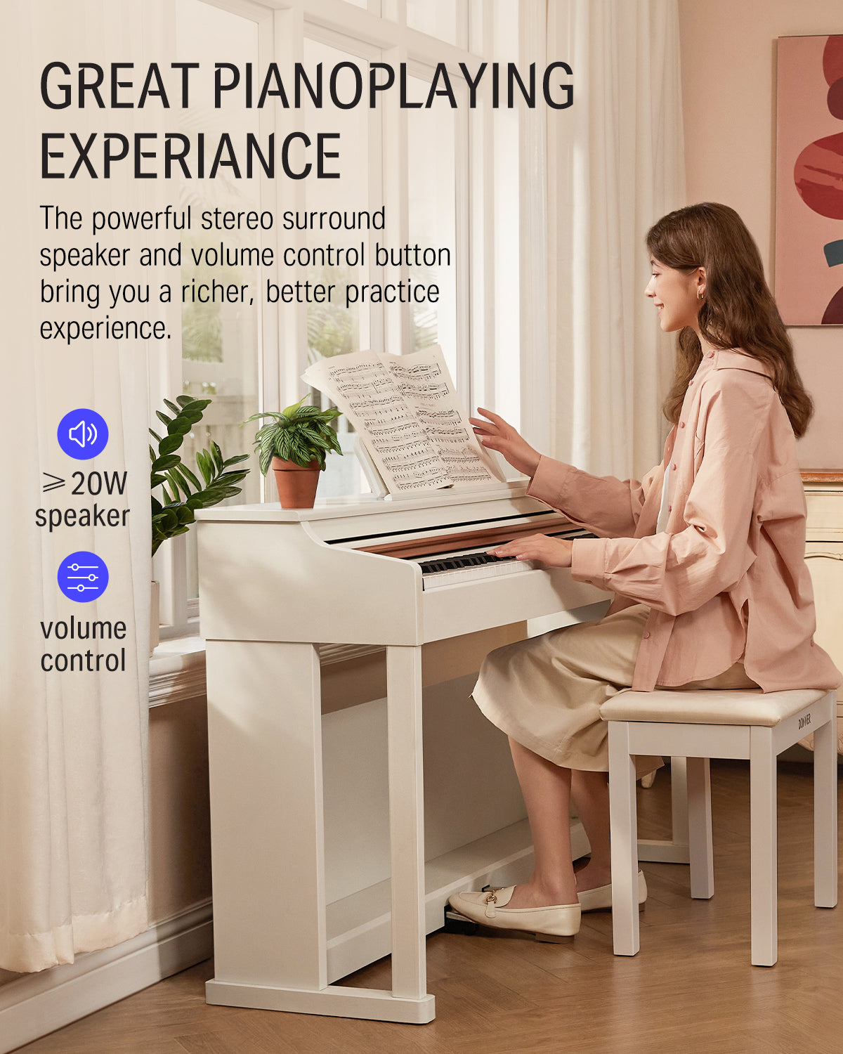 【説明文をお読み下さい】Donner 電子ピアノ　DDP-100 DDP-100 88 Key Weighted Digital Piano for Beginners Black