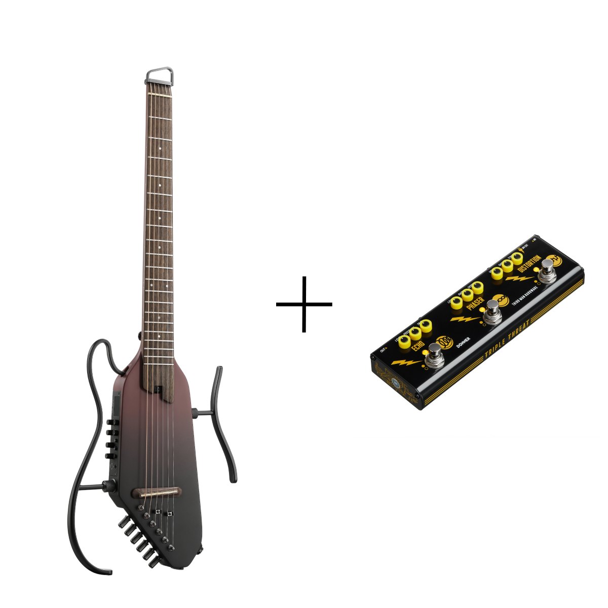 Donner HUSH™ I PRO Acoustic-Electric Travel Guitar