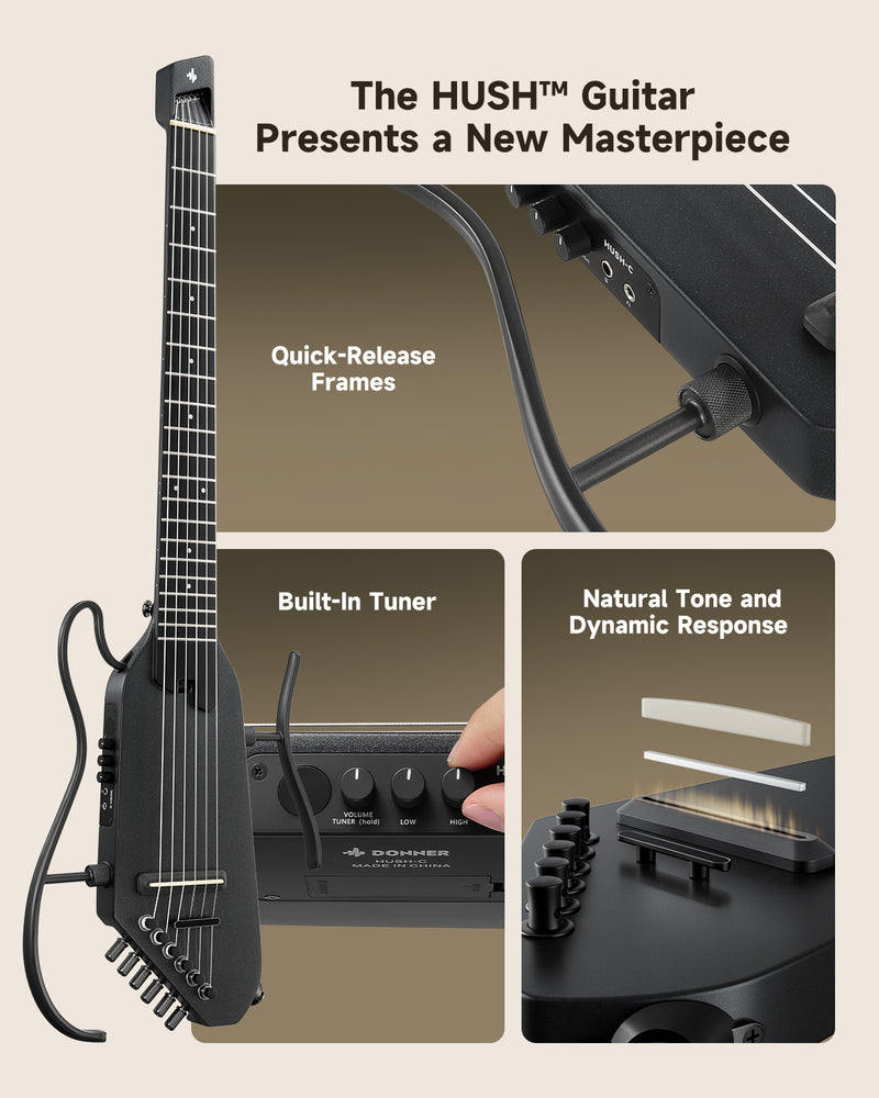 Donner HUSH C Nylon String Guitar
