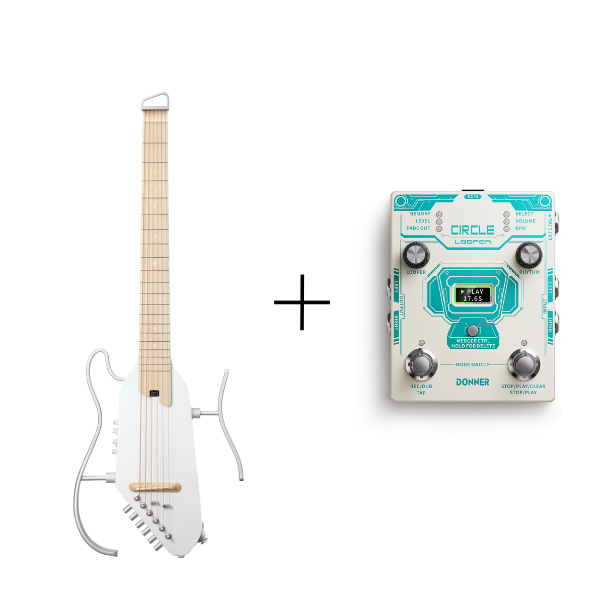 Donner HUSH™ I PRO Acoustic-Electric Travel Guitar