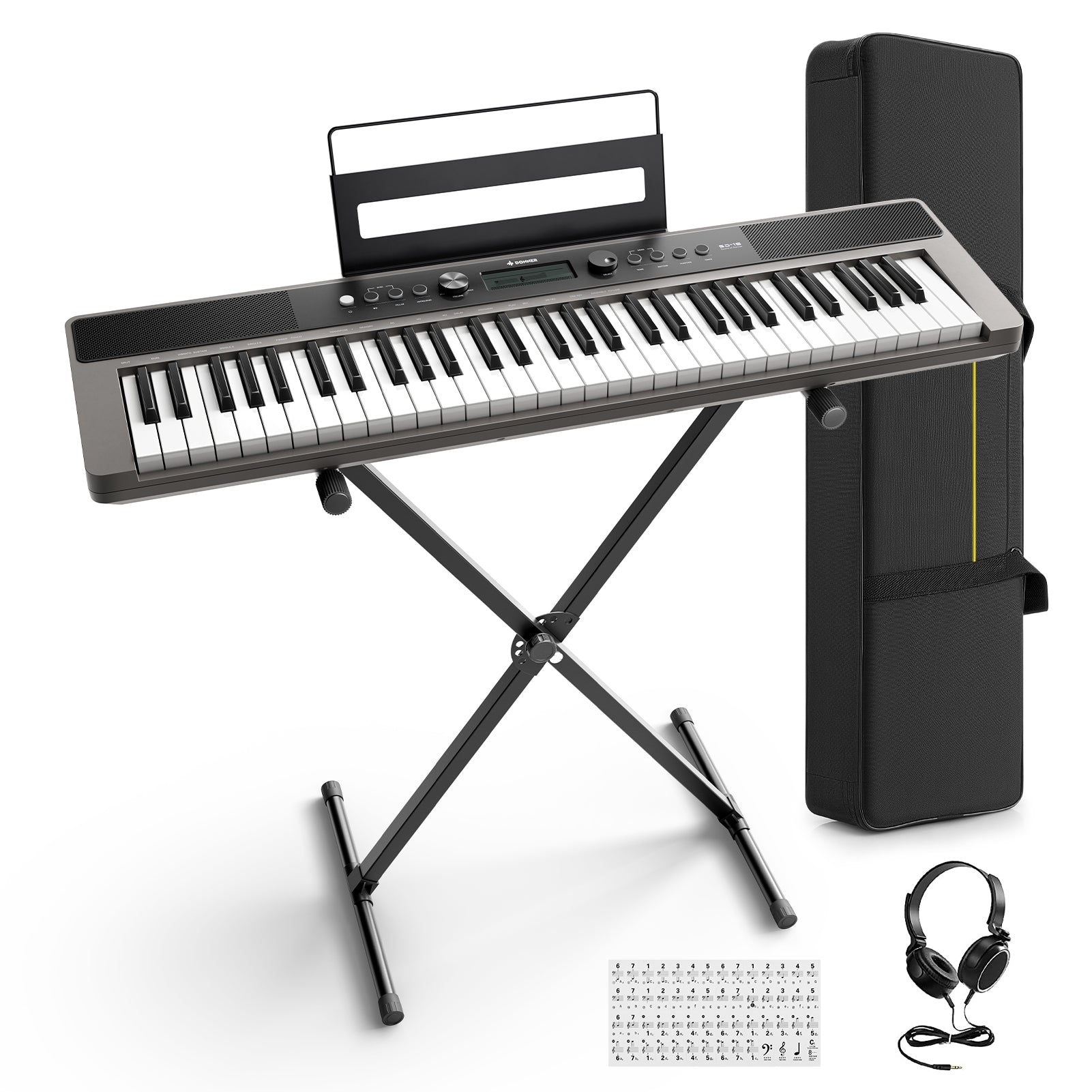 Donner SD-15 61-Key Electronic Keyboard Set