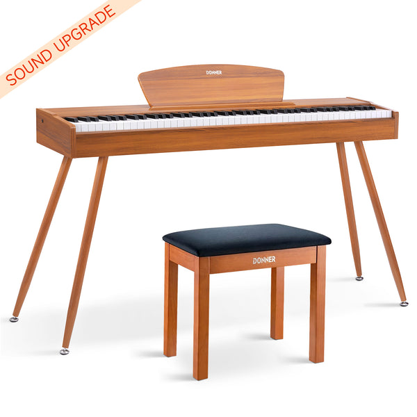 Donner DDP-80 88 Key Wooden Style Home Digital Piano with Weighted Keyboard