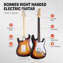 Donner DST-100 Full Size Electric Guitar Kit with Amplifier 39-Inch Solid Body HSS Pickup Beginner Set