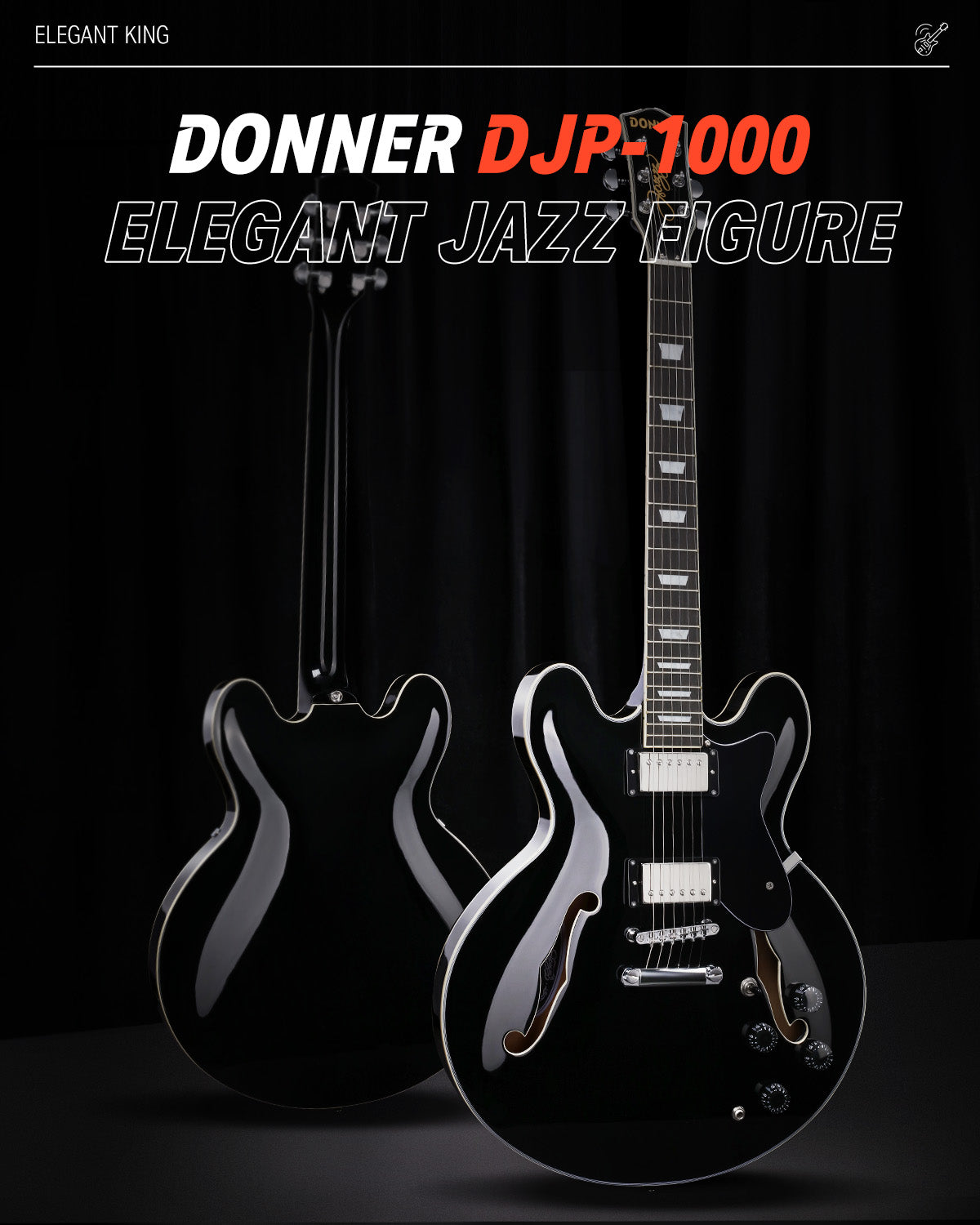 Donner DJP-1000 JAZZ Electric Guitar