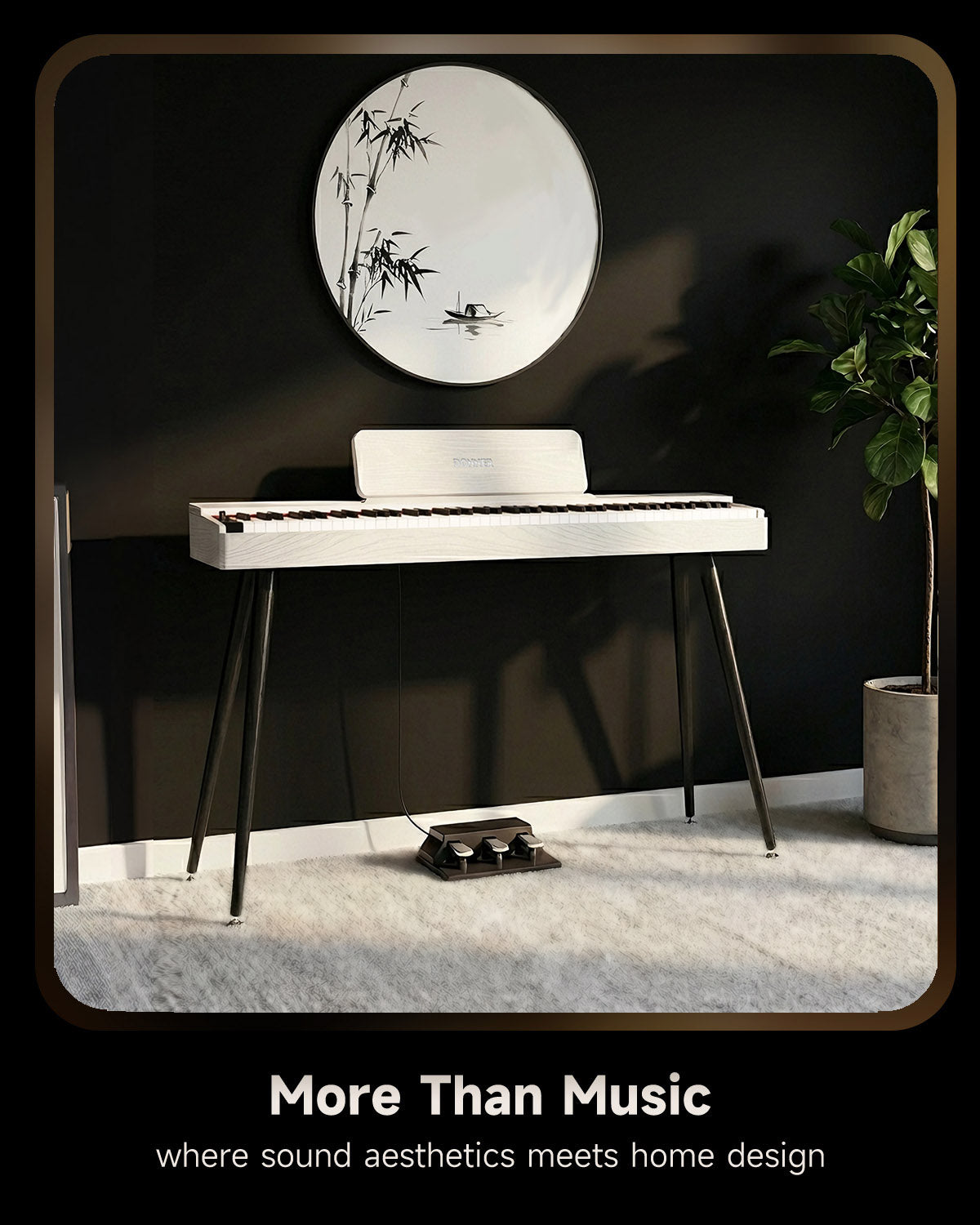 Donner OURA™ S100 88-Key Graded Hammer Action Weighted Digital Piano-White##