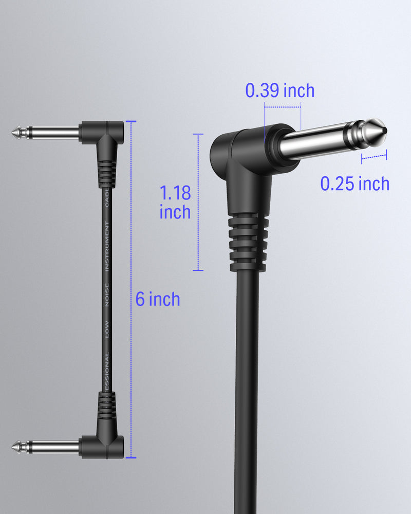 Donner Flat 6 Inch Guitar Effect Patch Cable