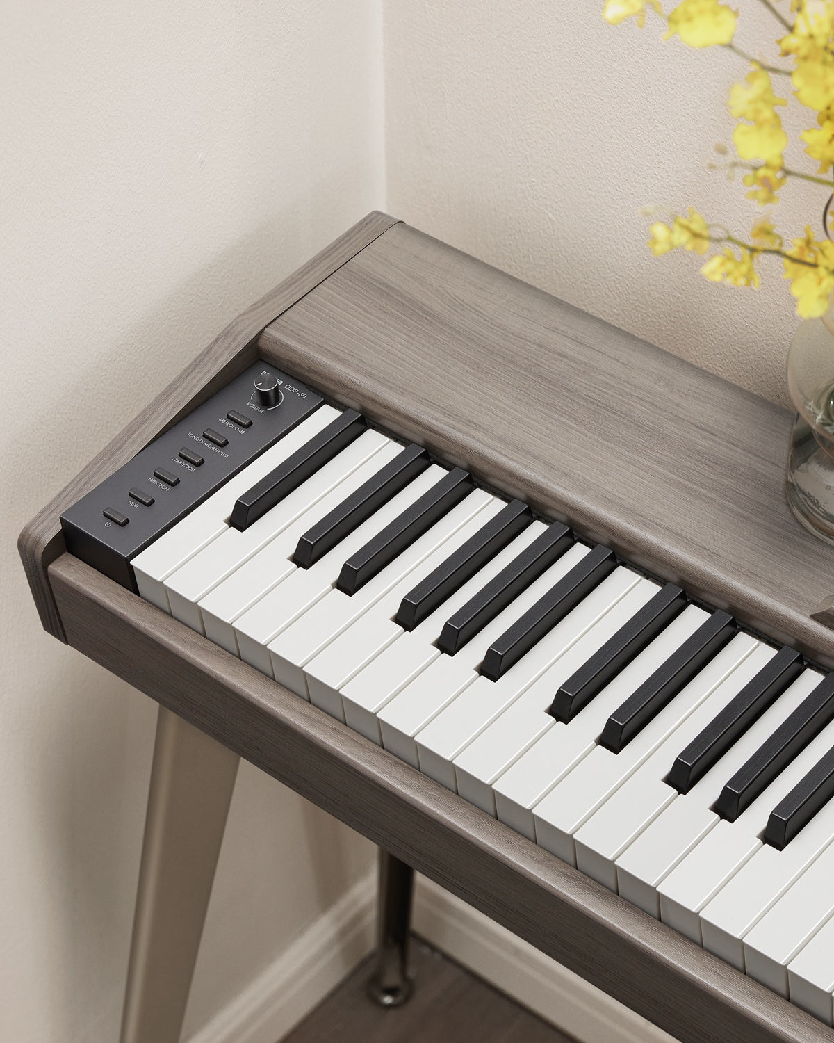 Donner DDP-60 88-Key Semi-Weighted Wooden Upright Digital Piano with 3-Pedal for Beginner