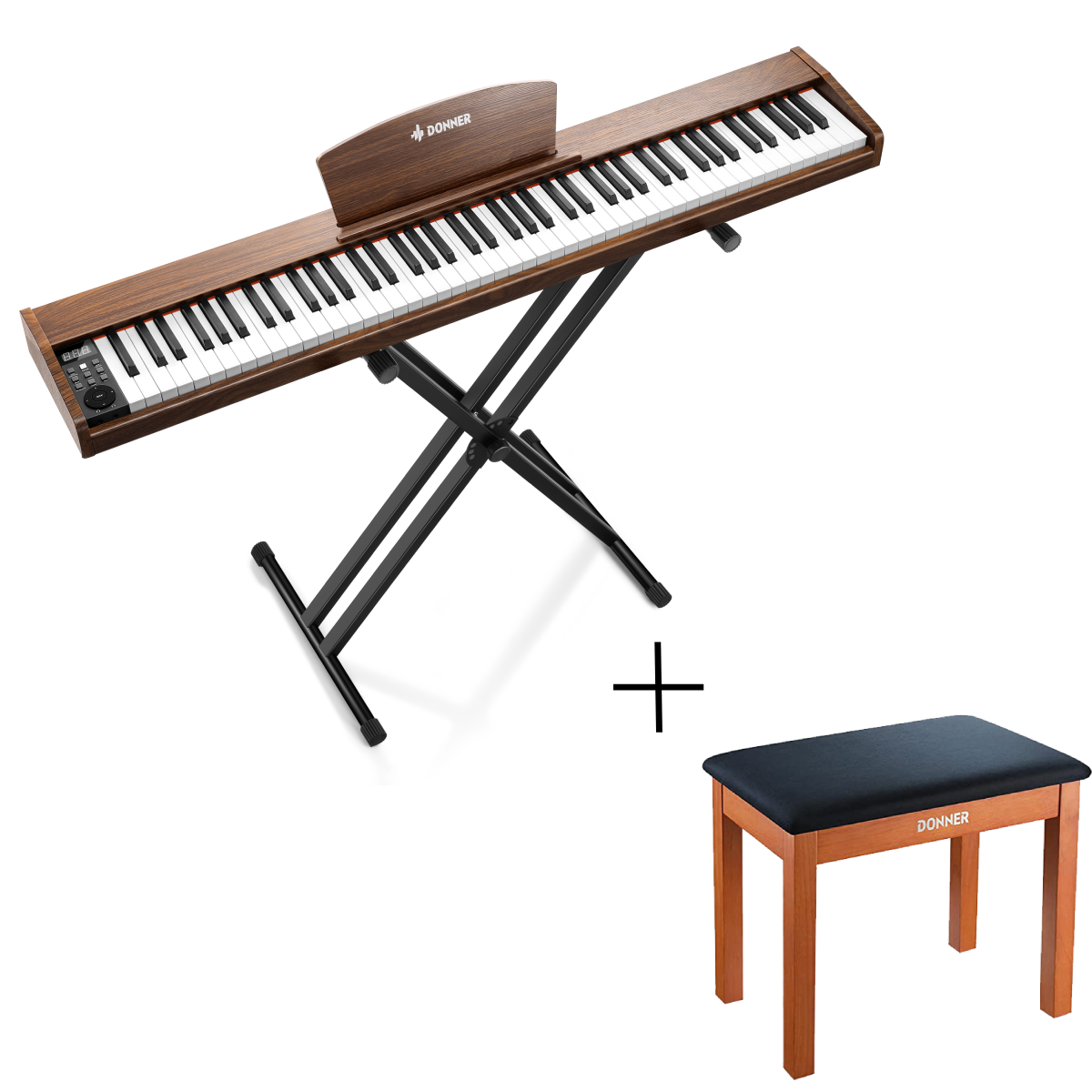 Piano numérique Donner DEP-1S avec touches sensibles à la vélocité
