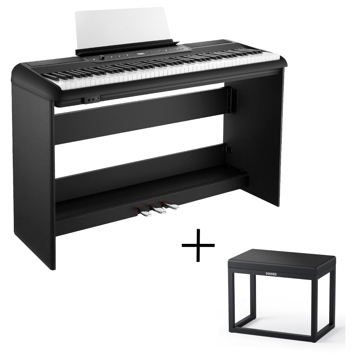 Donner SE-1 Multi-function Graded Weighted Digital Piano with Stand