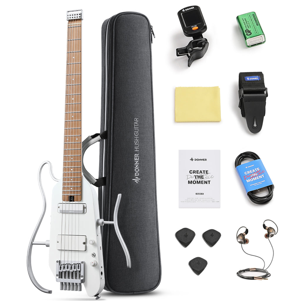Donner HUSH-X PRO Multi-Effect Travel Guitar Kit