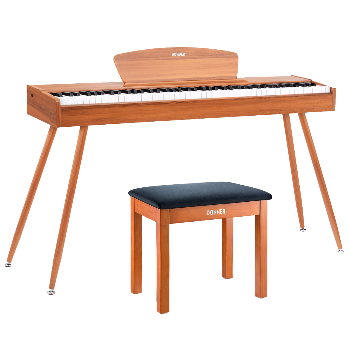 Donner DDP-80 88 Key Wooden Style Home Digital Piano with Weighted Keyboard