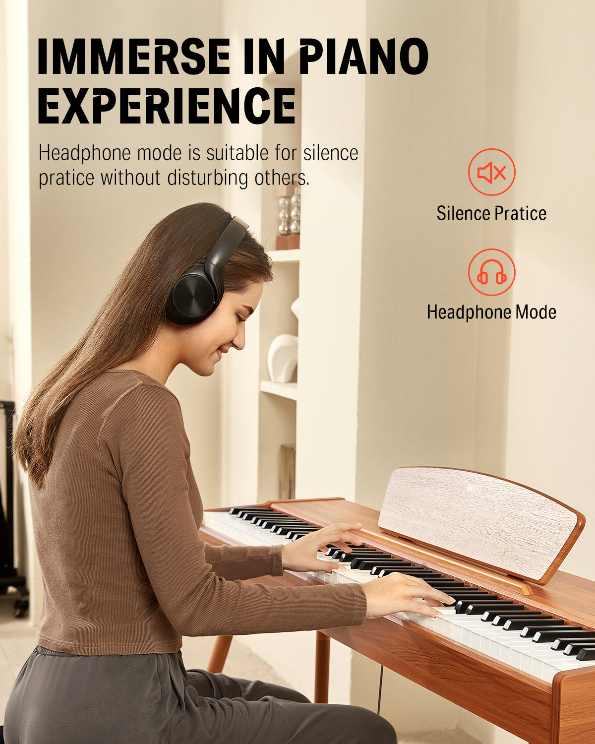 Donner DDP-80 Sound Upgraded Weighted Digital Piano