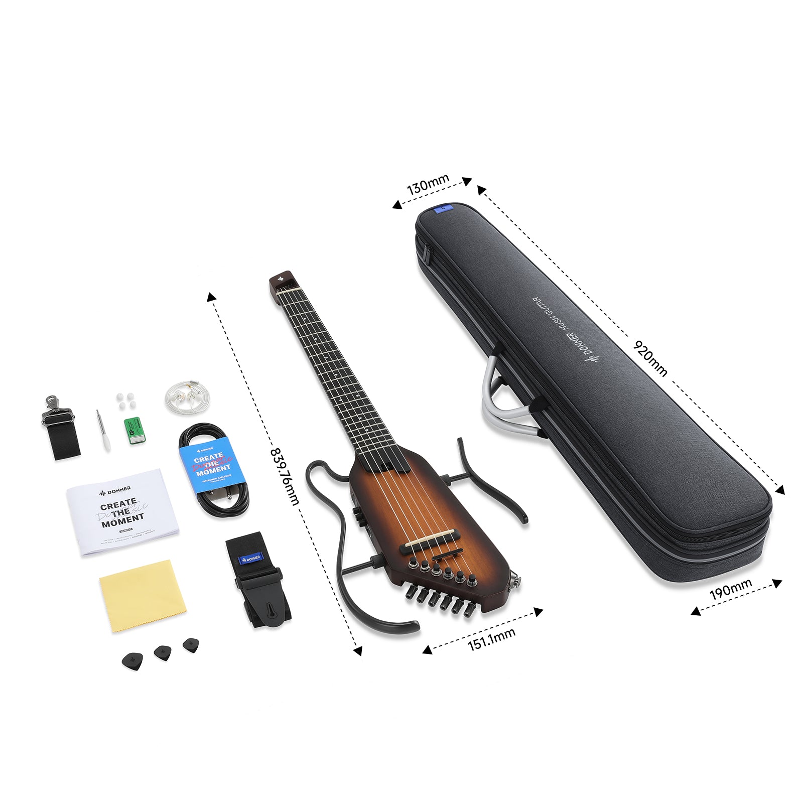 Donner HUSH™ C Nylon Acoustic-Electric Guitar