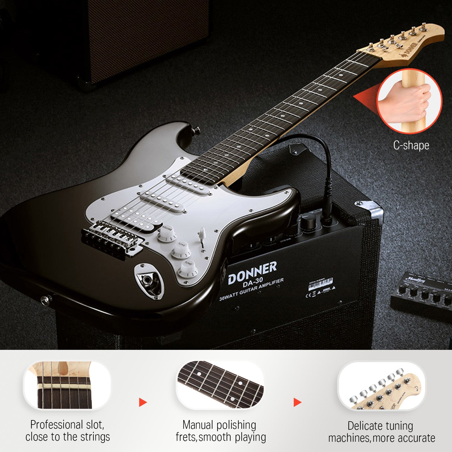 Donner DST-100 ST Electric Guitar